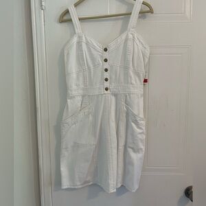 Japna White Jean Dress